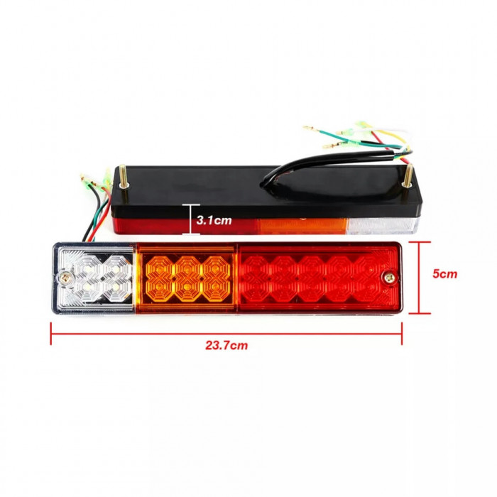 LED brake light / turn signals / dimensions / rear Led lantern trailer